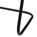 Toallero de pie moderno de 3 brazos de metal negro de 46x35x82 cm