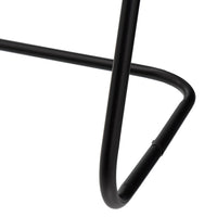 Toallero de pie moderno de 3 brazos de metal negro de 46x35x82 cm