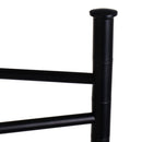 Toallero de pie con 3 brazos de metal negro de 42x22x85 cm