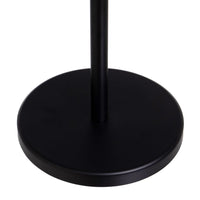 Toallero de pie con 3 brazos de metal negro de 42x22x85 cm