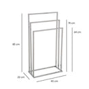 Toallero de pie múltiple cromado