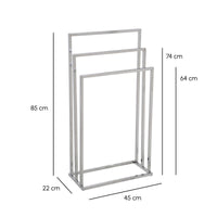 Toallero de pie múltiple cromado