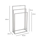 Toallero de pie múltiple cromado