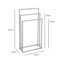 Toallero de pie múltiple cromado