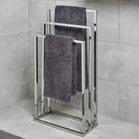 Toallero de pie múltiple cromado