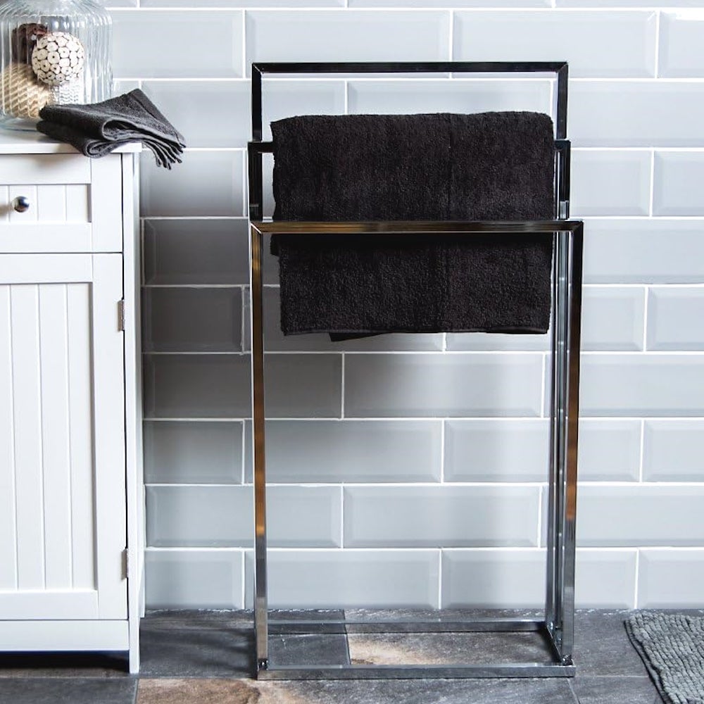 Toallero de pie múltiple cromado