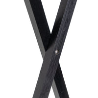 Toallero plegable de bambú natural y negro