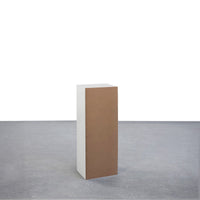 Estantería Cubo 3 estantes de tablero laminado blanco de 80x30 cm