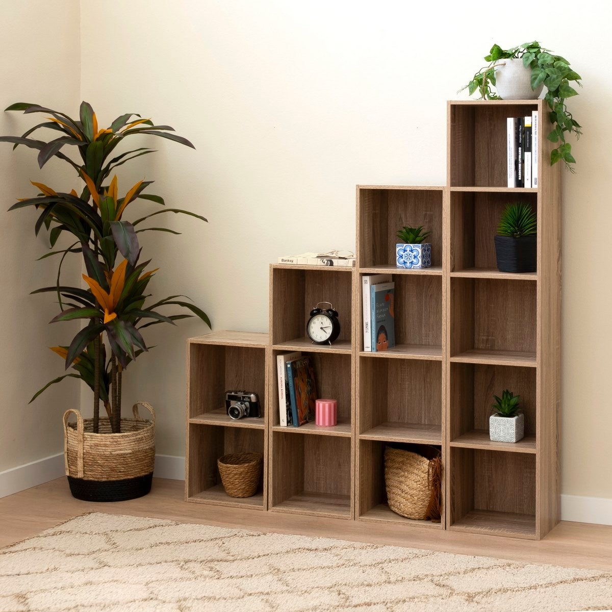 Estantería Cubo marrón