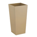 Paragüero cuadrado tapizado en piel vegana beige