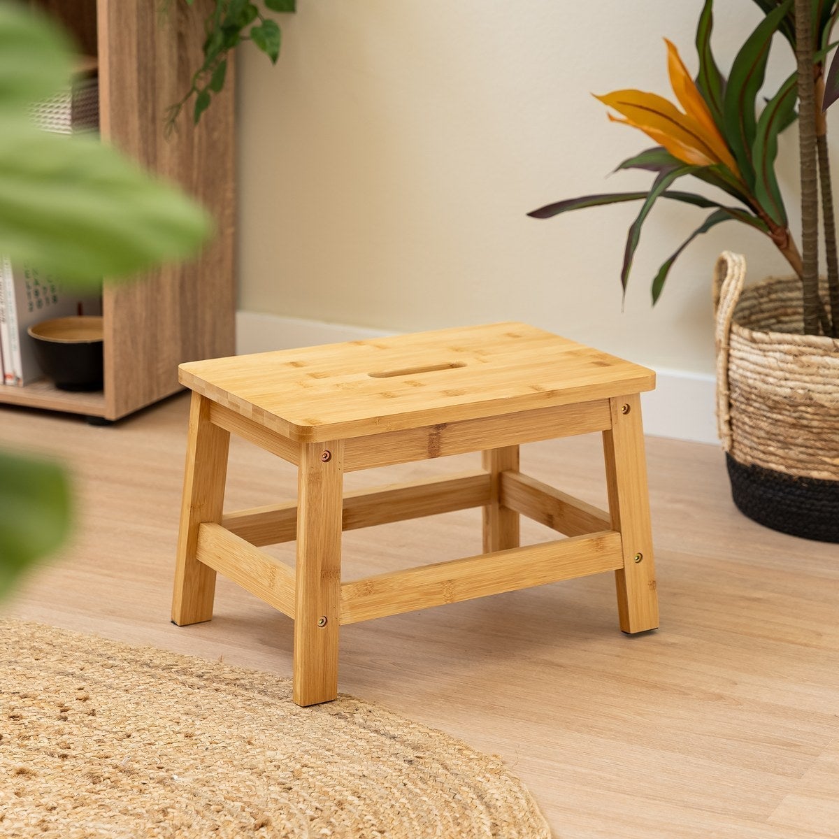 Taburete escalón natural