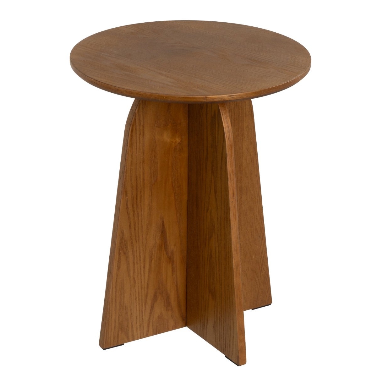 Mesa Auxiliar de Madera Laminada en Nogal 40x40x50 cm