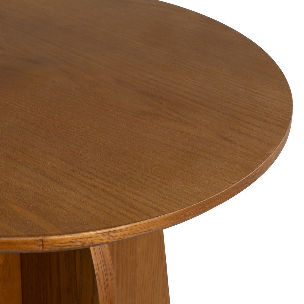 Mesa Auxiliar de Madera Laminada en Nogal 40x40x50 cm