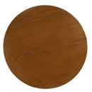 Mesa auxiliar de madera color nogal