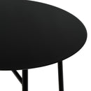 Mesa Auxiliar Metálica Negra 30x30x60 cm con Estructura Tubular