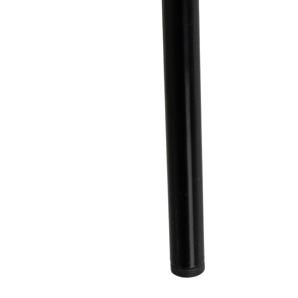 Mesa Auxiliar Metálica Negra 30x30x60 cm con Estructura Tubular