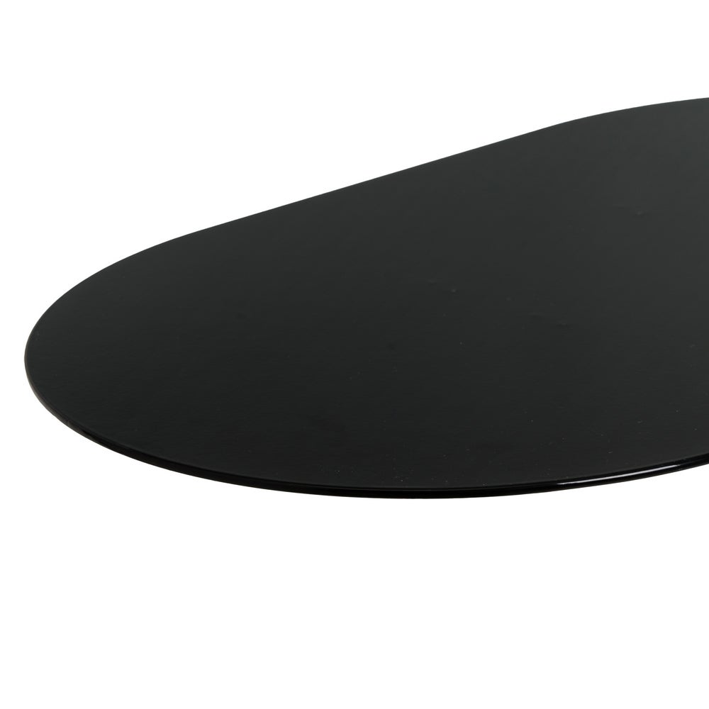 Mesa Auxiliar Lateral Metálica Negra 45x28x49 cm