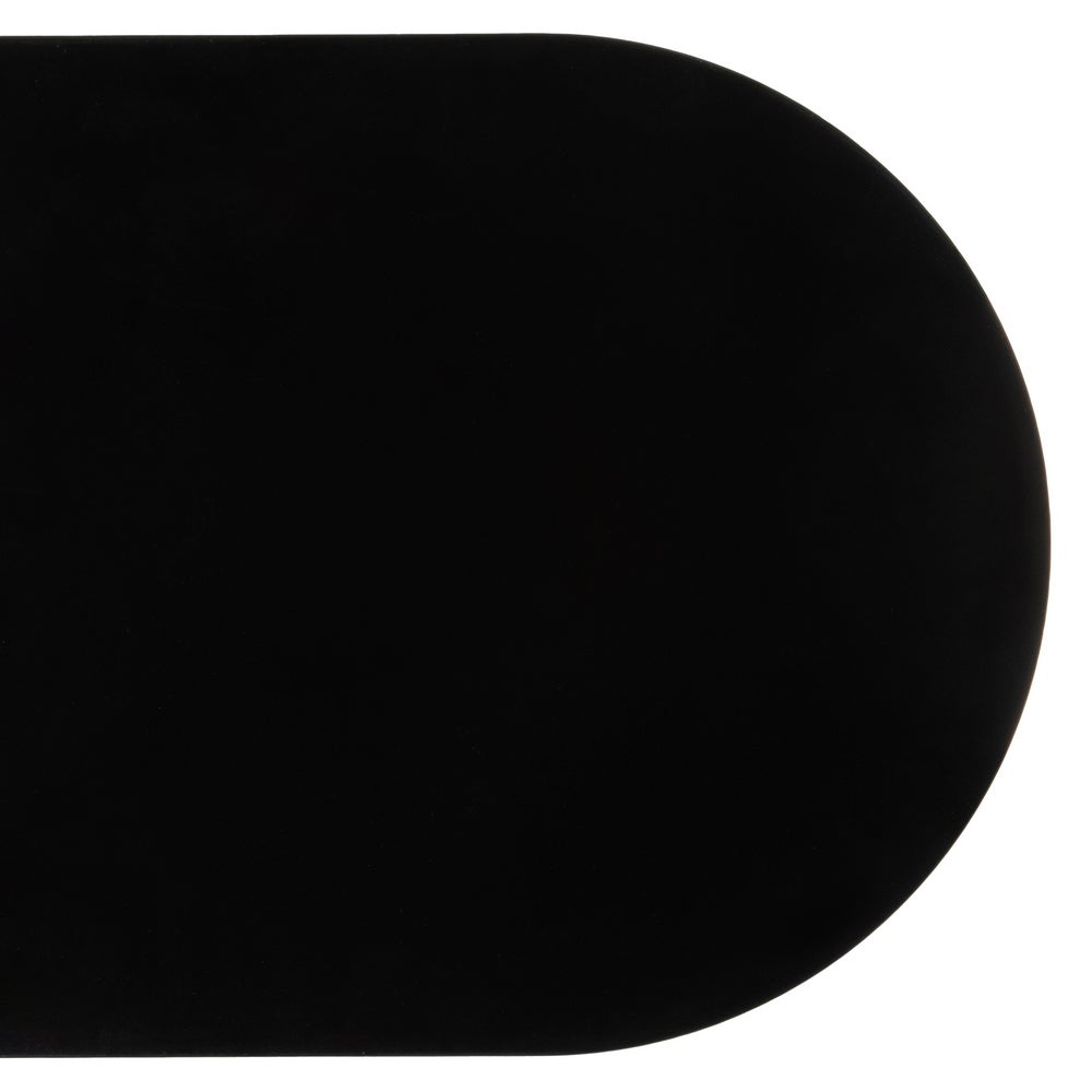 Mesa Auxiliar Lateral Metálica Negra 45x28x49 cm