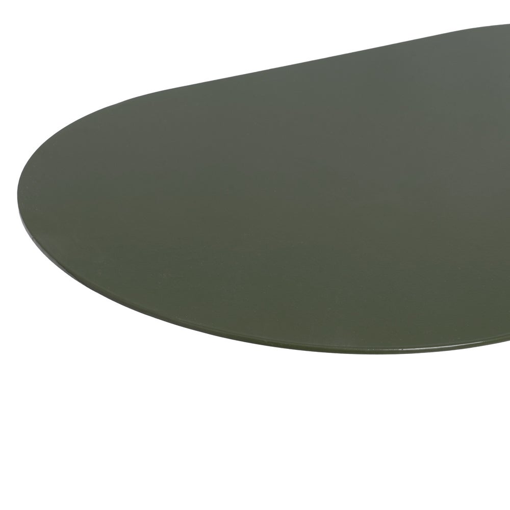 Mesa Auxiliar Lateral Metálica Verde 45x28x49 cm