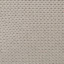 Puff cuadrado tapizado en tela beige