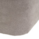 Puff cuadrado tapizado en tela beige