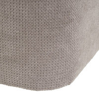 Puff cuadrado tapizado en tela beige