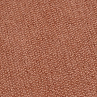 Puff redondo tapizado en tela naranja