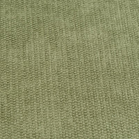 Puff redondo tapizado en tela verde