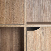 Estantería Cubo con puertas natural de 90x60 cm