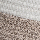 Set de 3 Cestas de Cuerda Grises Cuadradas 30x30x30 cm