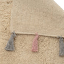 Alfombra de Algodon Beige Lavable 90x60 cm