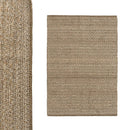 Alfombra Rectangular de Polialgodon Beige 170x120 cm