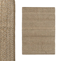 Alfombra Rectangular de Polialgodon Beige 170x120 cm