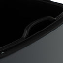 Papelera cuadrada de pedal gris de 20 litros