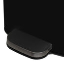 Papelera cuadrada de pedal negra de 20 litros