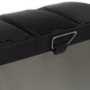 Papelera de reciclaje de 3x8 litros de acero inoxidable