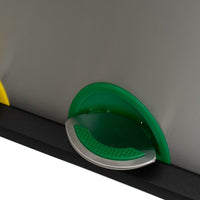 Papelera de reciclaje de 3x8 litros de acero inoxidable