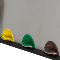 Papelera de reciclaje de 3x8 litros de acero inoxidable