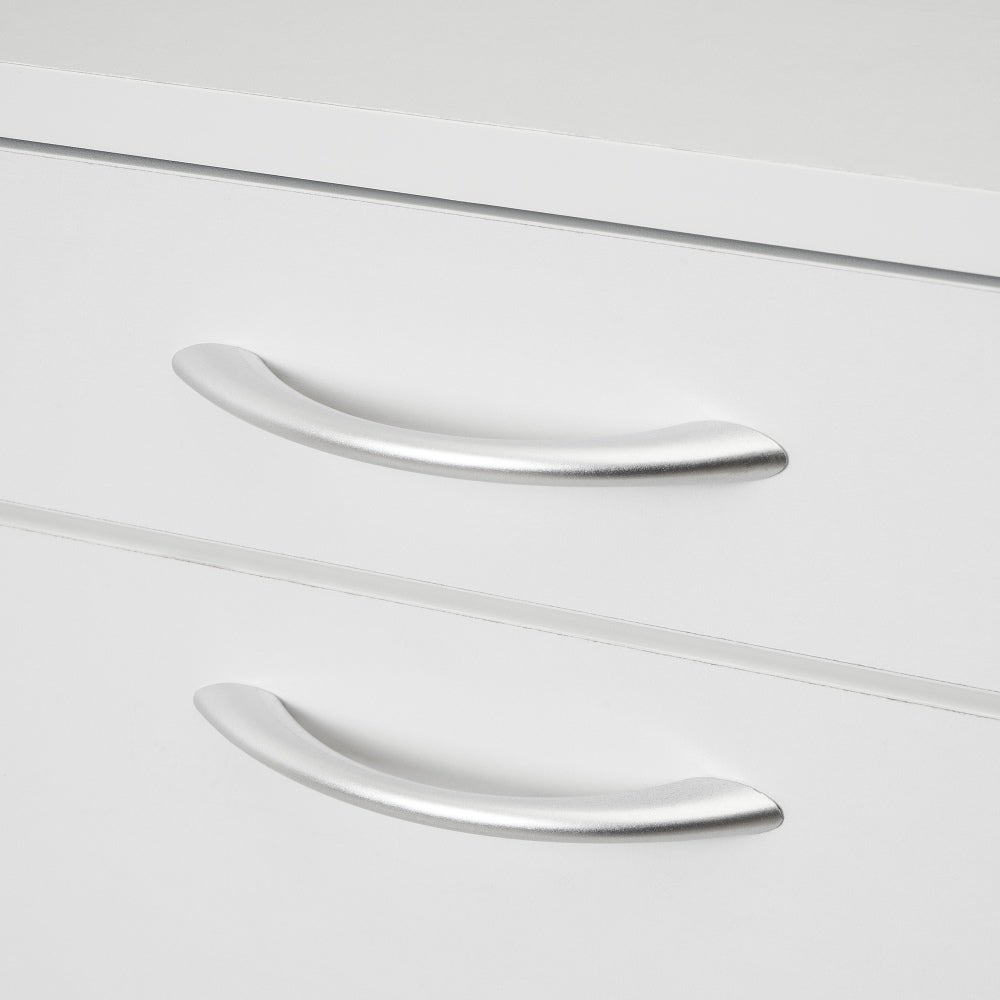 Zapatero de madera blanco