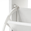 Zapatero de madera blanco