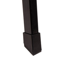 Escalera plegable de 3 peldaños antideslizantes de acero negro de 105 cm