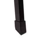 Escalera plegable de 4 peldaños antideslizantes de acero negro de 156 cm