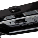 Escalera plegable de 4 peldaños antideslizantes de acero negro de 156 cm