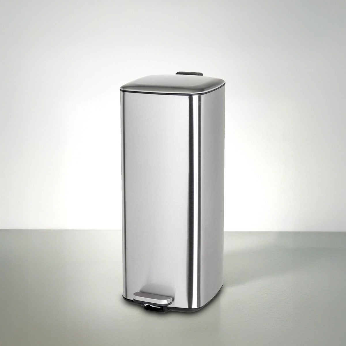 Papelera 30 Litros de Acero Inoxidable, Cubo Interior Extraíble