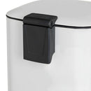 Papelera 30 Litros de Metal Blanco, Cubo Interior Extraíble