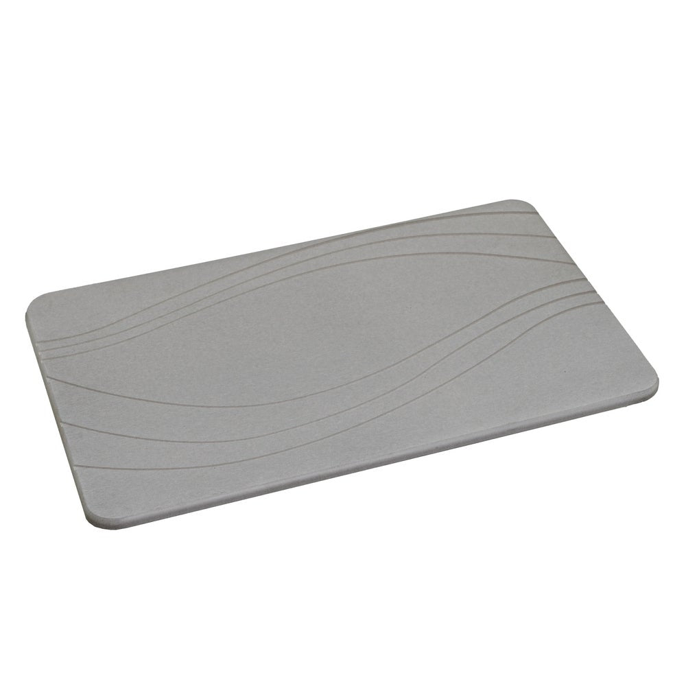 Alfombra de Baño de Diatomita Absorbente y de secado rápido Gris Oscuro 60x39 cm
