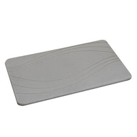 Alfombra de Diatomita Absorbente para Baño Gris Oscuro 60x39 cm