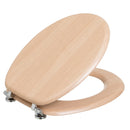 Tapa de WC de Bambú con Bisagras de Aluminio 42x34 cm