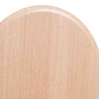 Tapa de WC de Bambú con Bisagras de Aluminio 42x34 cm