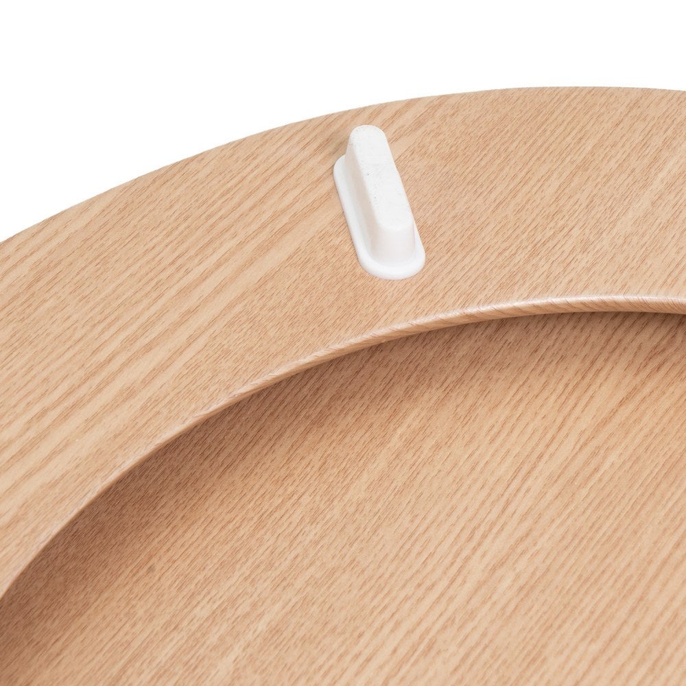 Tapa de WC de Bambú con Bisagras de Aluminio 42x34 cm